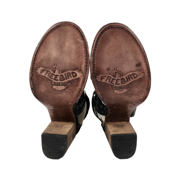 NWOB NEVER WORN Freebird Claw Black Leather Women's Size 8 - Picture 9 of 13